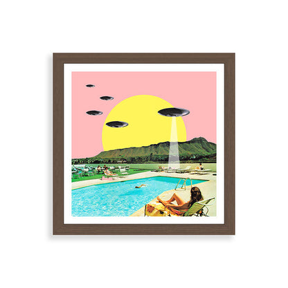 Invasion on vacation (Square) Framed Art Print Gallery Image 60