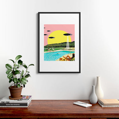 Invasion on vacation (Square) Framed Art Print Gallery Image 8