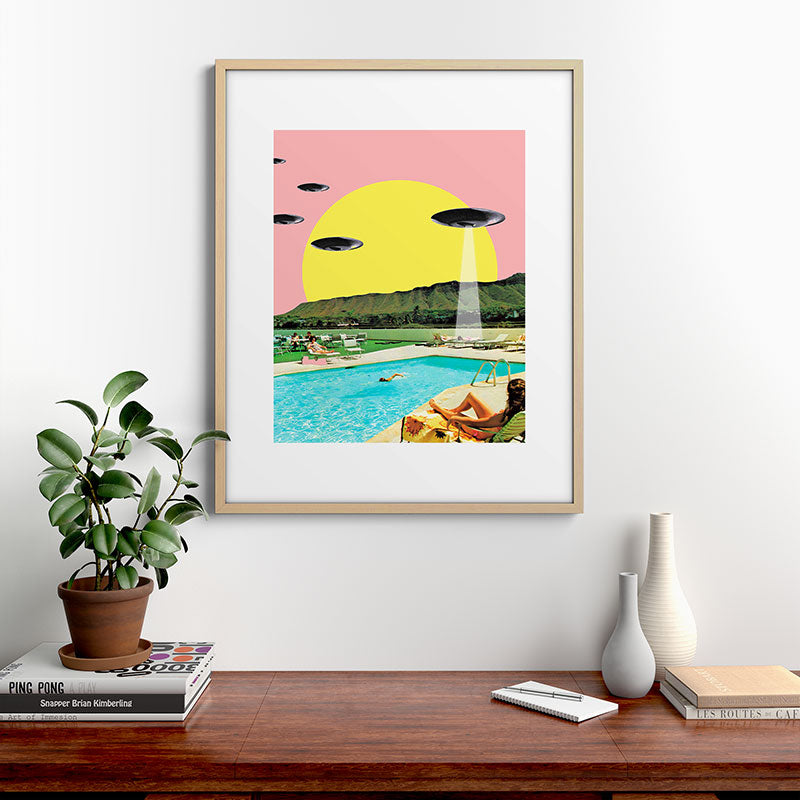 Invasion on vacation (Square) Framed Art Print Gallery Image 29