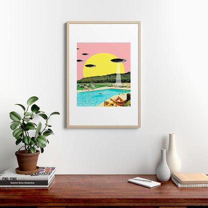 Invasion on vacation (Square) Framed Art Print Gallery Image 28