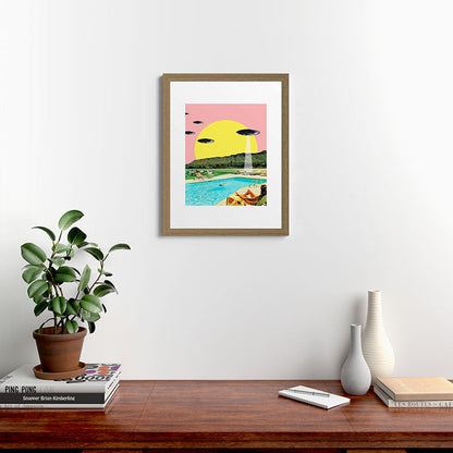 Invasion on vacation (Square) Framed Art Print Gallery Image 54