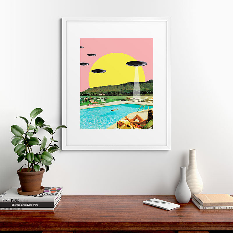 Invasion on vacation (Square) Framed Art Print Gallery Image 76