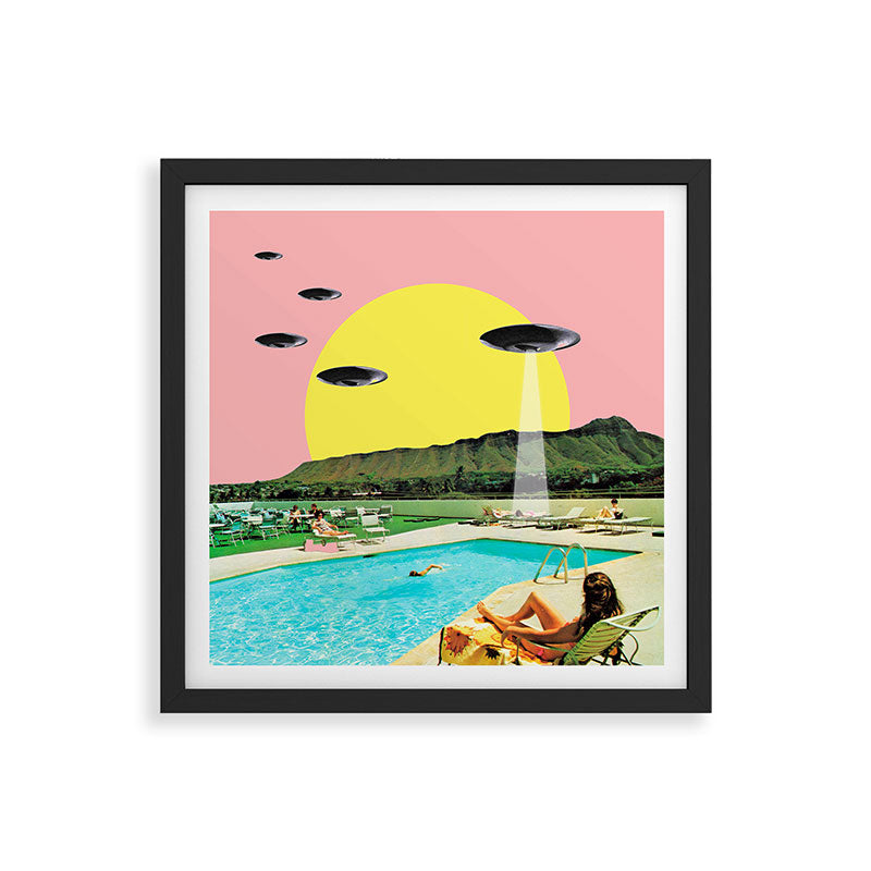 Invasion on vacation (Square) Framed Art Print Gallery Image 7