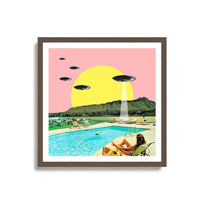 Invasion on vacation (Square) Framed Art Print Gallery Image 17