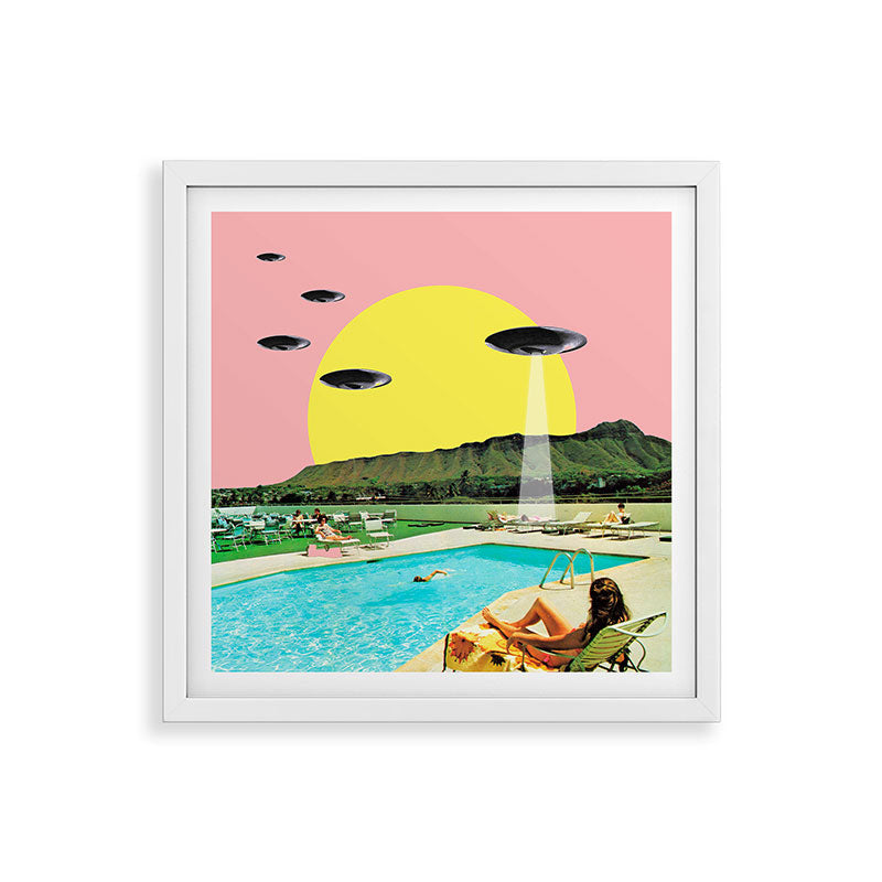 Invasion on vacation (Square) Framed Art Print Gallery Image 38