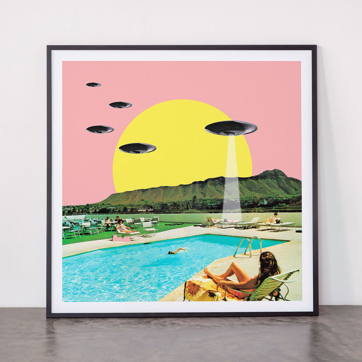 Invasion on vacation (Square) Framed Art Print Gallery Image 11