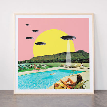 Invasion on vacation (Square) Framed Art Print Gallery Image 33