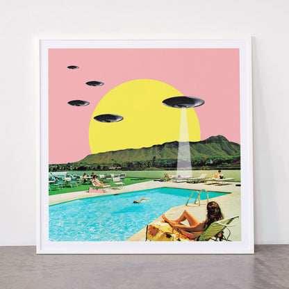 Invasion on vacation (Square) Framed Art Print Gallery Image 43