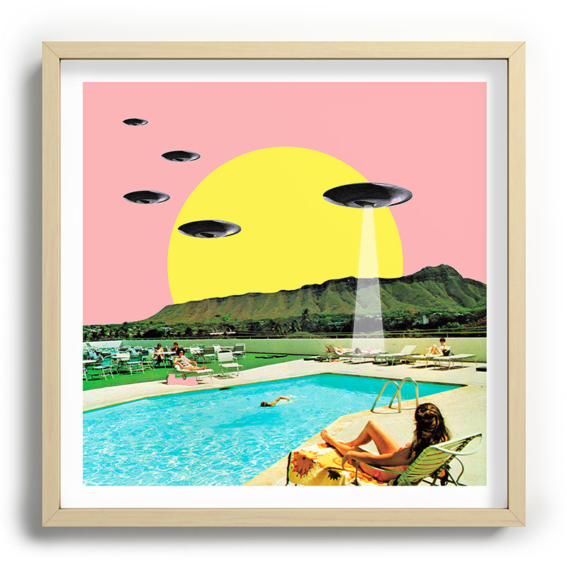 Invasion on vacation (Square) Framed Art Print Gallery Image 109