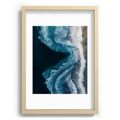 Aerial Ocean Waves - Coastal Wall Art Photography Framed Art Print Gallery Image 71
