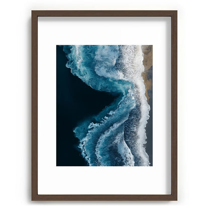 Aerial Ocean Waves - Coastal Wall Art Photography Framed Art Print Gallery Image 66