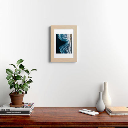 Aerial Ocean Waves - Coastal Wall Art Photography Framed Art Print Gallery Image 45