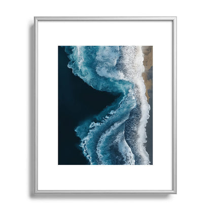 Aerial Ocean Waves - Coastal Wall Art Photography Framed Art Print Gallery Image 95