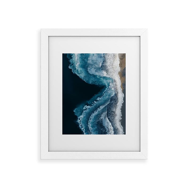 Aerial Ocean Waves - Coastal Wall Art Photography Framed Art Print Gallery Image 53