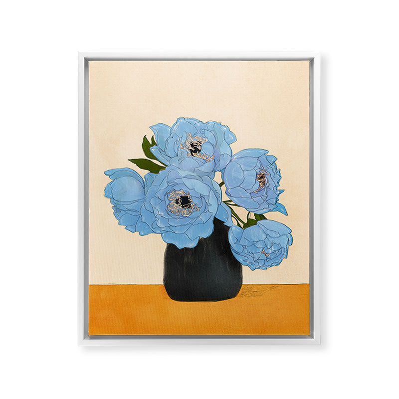 Bouquet Gift Blue Framed Canvas Print Gallery Image 19