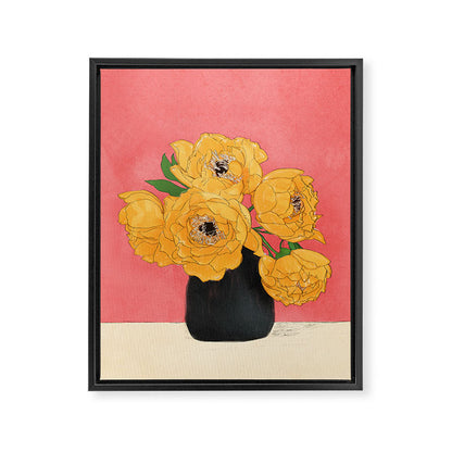 Bouquet Gift Sunny Framed Canvas Print Gallery Image 5