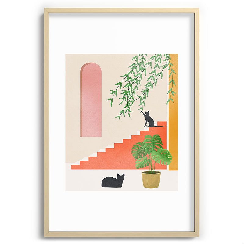 Cat Space II Framed Art Print Gallery Image 74