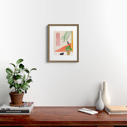 Cat Space II Framed Art Print Gallery Image 11