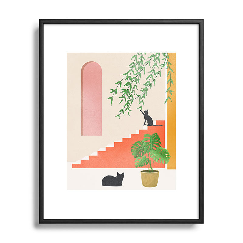 Cat Space II Framed Art Print Gallery Image 81