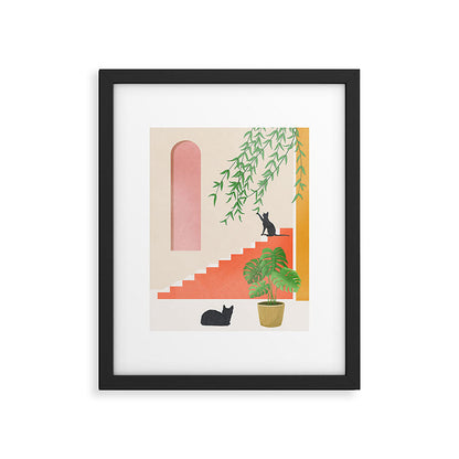 Cat Space II Framed Art Print Gallery Image 2