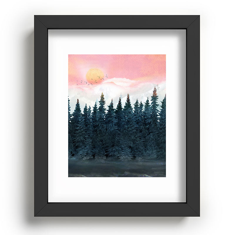 Forest Under the Sunset Framed Art Print Gallery Image 80