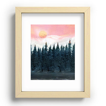 Forest Under the Sunset Framed Art Print Gallery Image 95