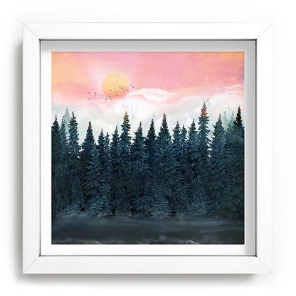 Forest Under the Sunset Framed Art Print Gallery Image 114