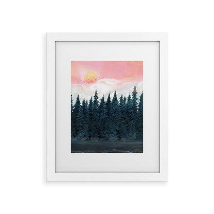 Forest Under the Sunset Framed Art Print Gallery Image 73