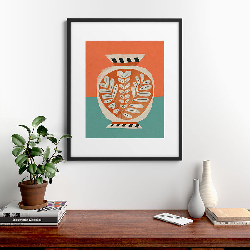 Golden Orchard Vase Framed Art Print Gallery Image 7
