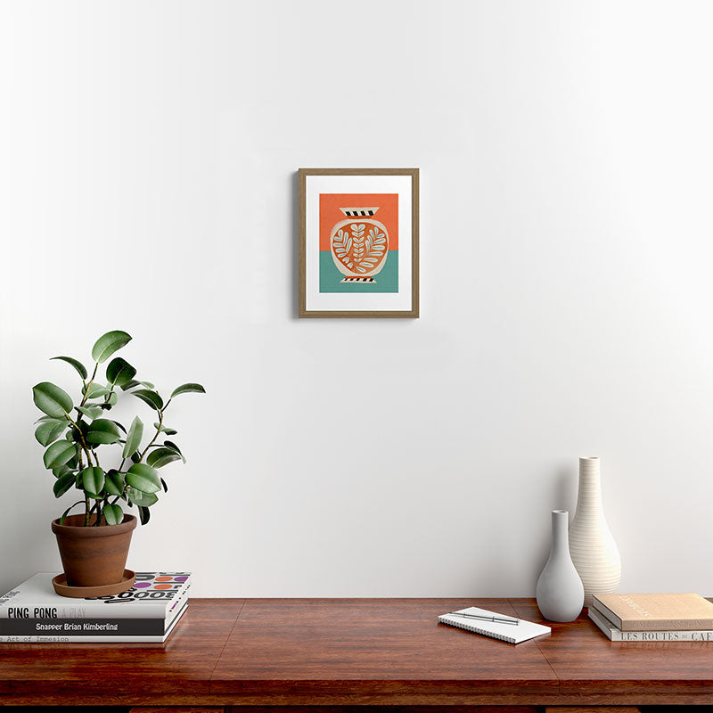Golden Orchard Vase Framed Art Print Gallery Image 9
