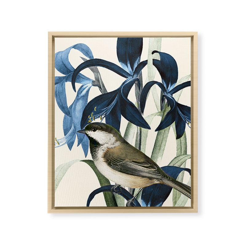 Little Bird and Flowers II Framed Canvas Print Gallery Image 13