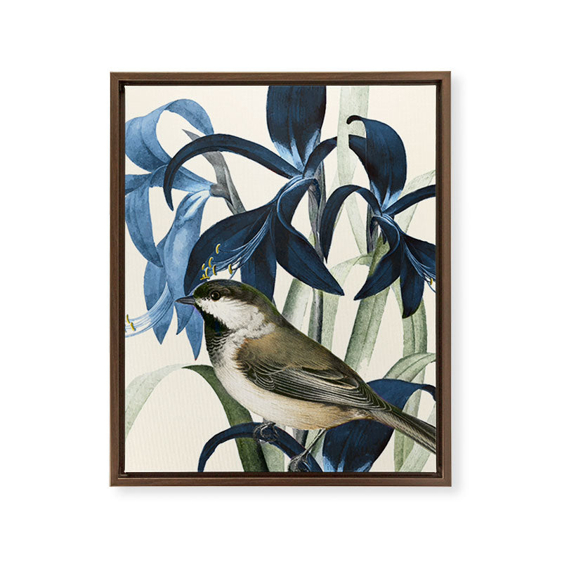 Little Bird and Flowers II Framed Canvas Print Gallery Image 12