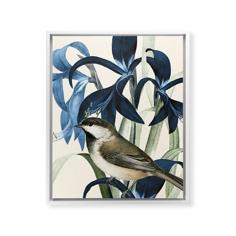 Little Bird and Flowers II Framed Canvas Print Gallery Image 20