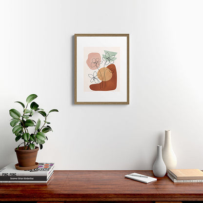 Minimal Abstract Flowers 04 Framed Art Print Gallery Image 12