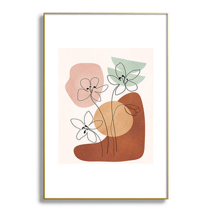 Minimal Abstract Flowers 04 Framed Art Print Gallery Image 94
