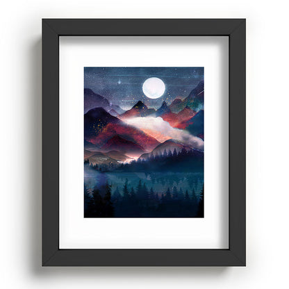 Mountain Lake Under the Stars Framed Art Print Gallery Image 80
