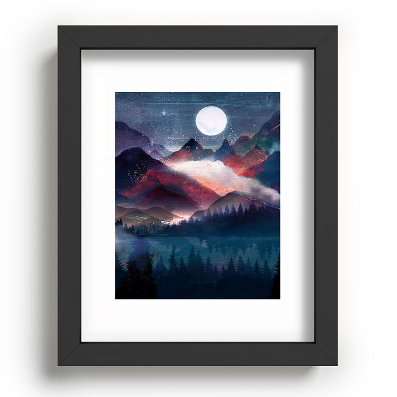 Mountain Lake Under the Stars Framed Art Print Gallery Image 78