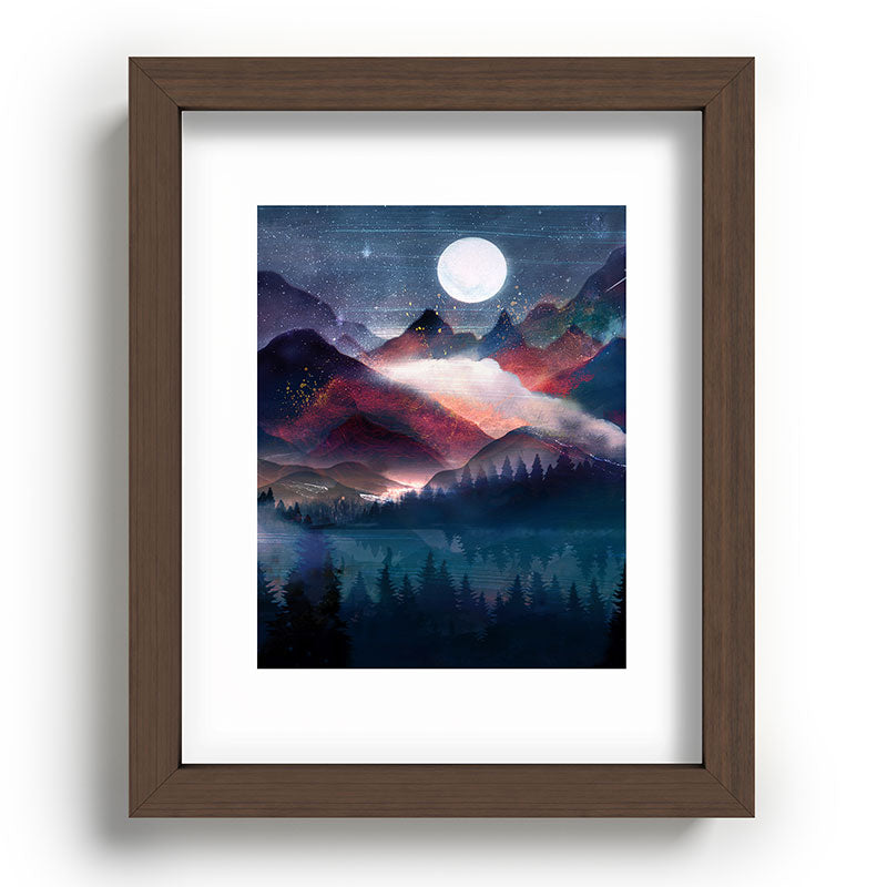 Mountain Lake Under the Stars Framed Art Print Gallery Image 86
