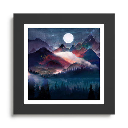 Mountain Lake Under the Stars Framed Art Print Gallery Image 46