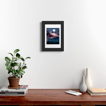 Mountain Lake Under the Stars Framed Art Print Gallery Image 42