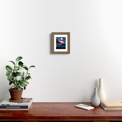 Mountain Lake Under the Stars Framed Art Print Gallery Image 49