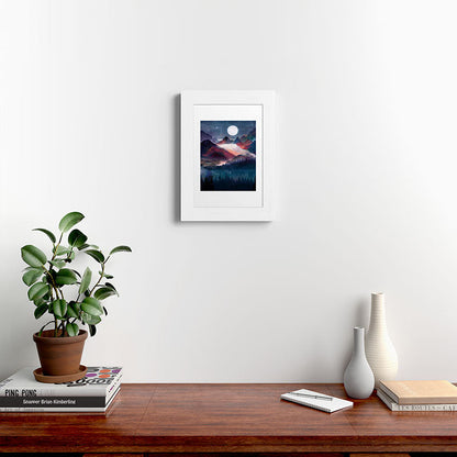 Mountain Lake Under the Stars Framed Art Print Gallery Image 72