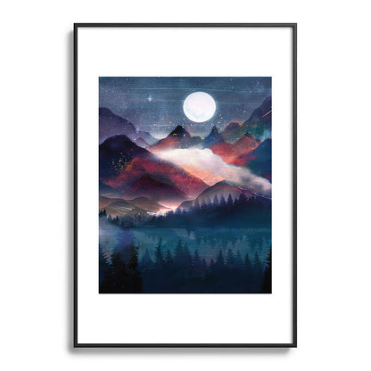 Mountain Lake Under the Stars Framed Art Print Gallery Image 113