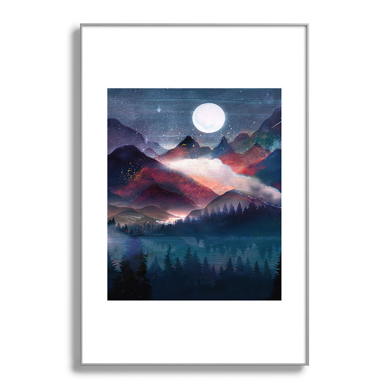Mountain Lake Under the Stars Framed Art Print Gallery Image 137