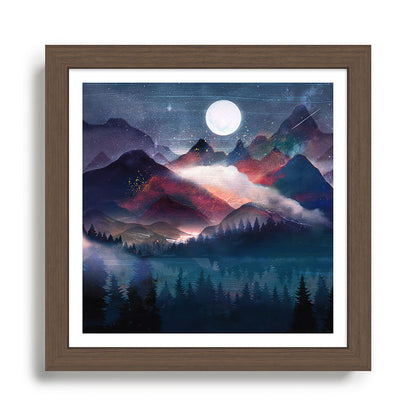 Mountain Lake Under the Stars Framed Art Print Gallery Image 13