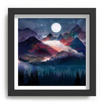 Mountain Lake Under the Stars Framed Art Print Gallery Image 90