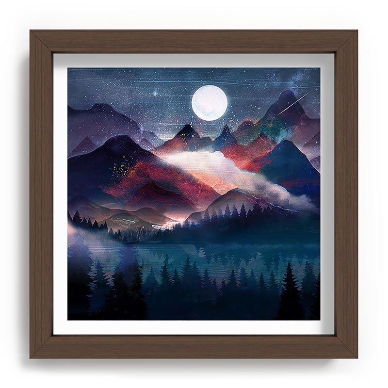 Mountain Lake Under the Stars Framed Art Print Gallery Image 98