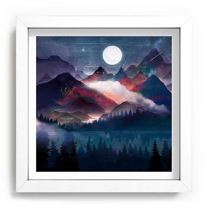 Mountain Lake Under the Stars Framed Art Print Gallery Image 114