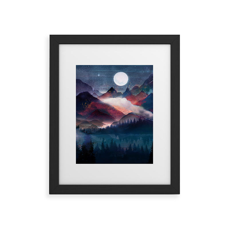 Mountain Lake Under the Stars Framed Art Print Gallery Image 44