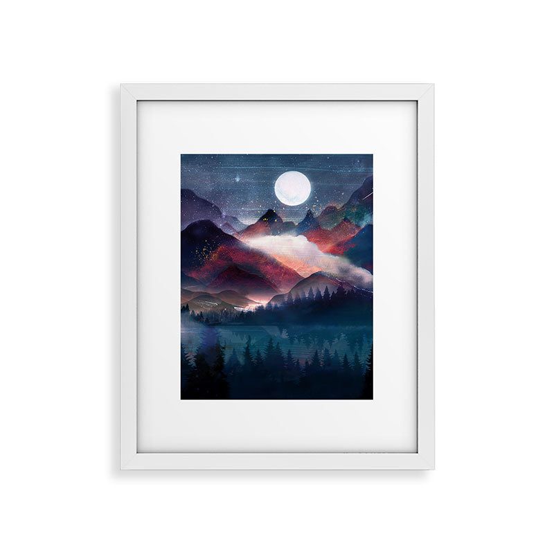 Mountain Lake Under the Stars Framed Art Print Gallery Image 34